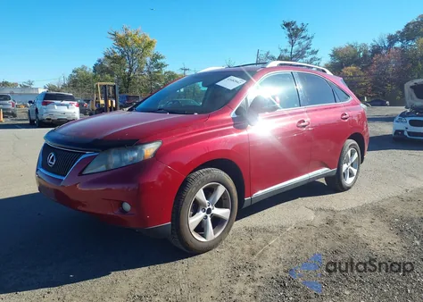 2010 Lexus Rx 350 from USA, damaged, VIN 2T2BK1BA8AC059458